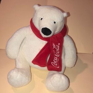 Coca Cola Stuffed Polar Bear